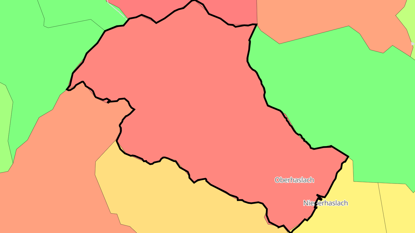Carte des prix de l'immobilier Oberhaslach
