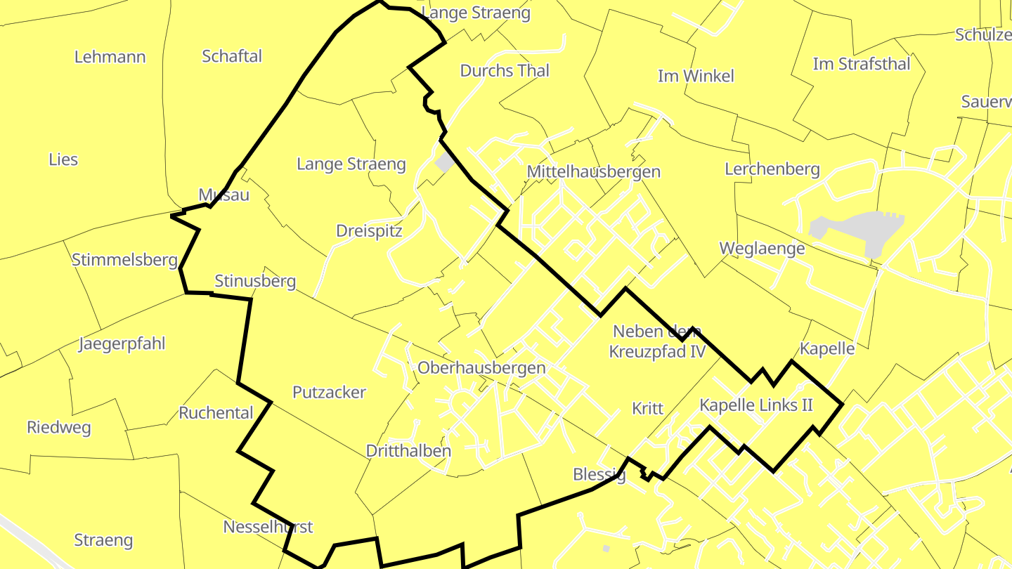 Carte des prix de l'immobilier Oberhausbergen