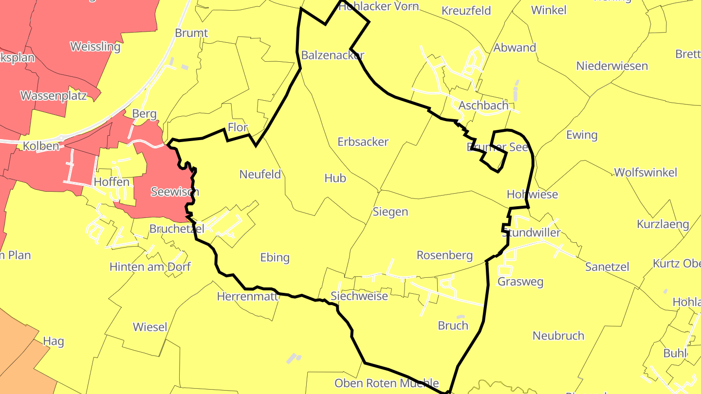 Carte des prix de l'immobilier Oberrœdern