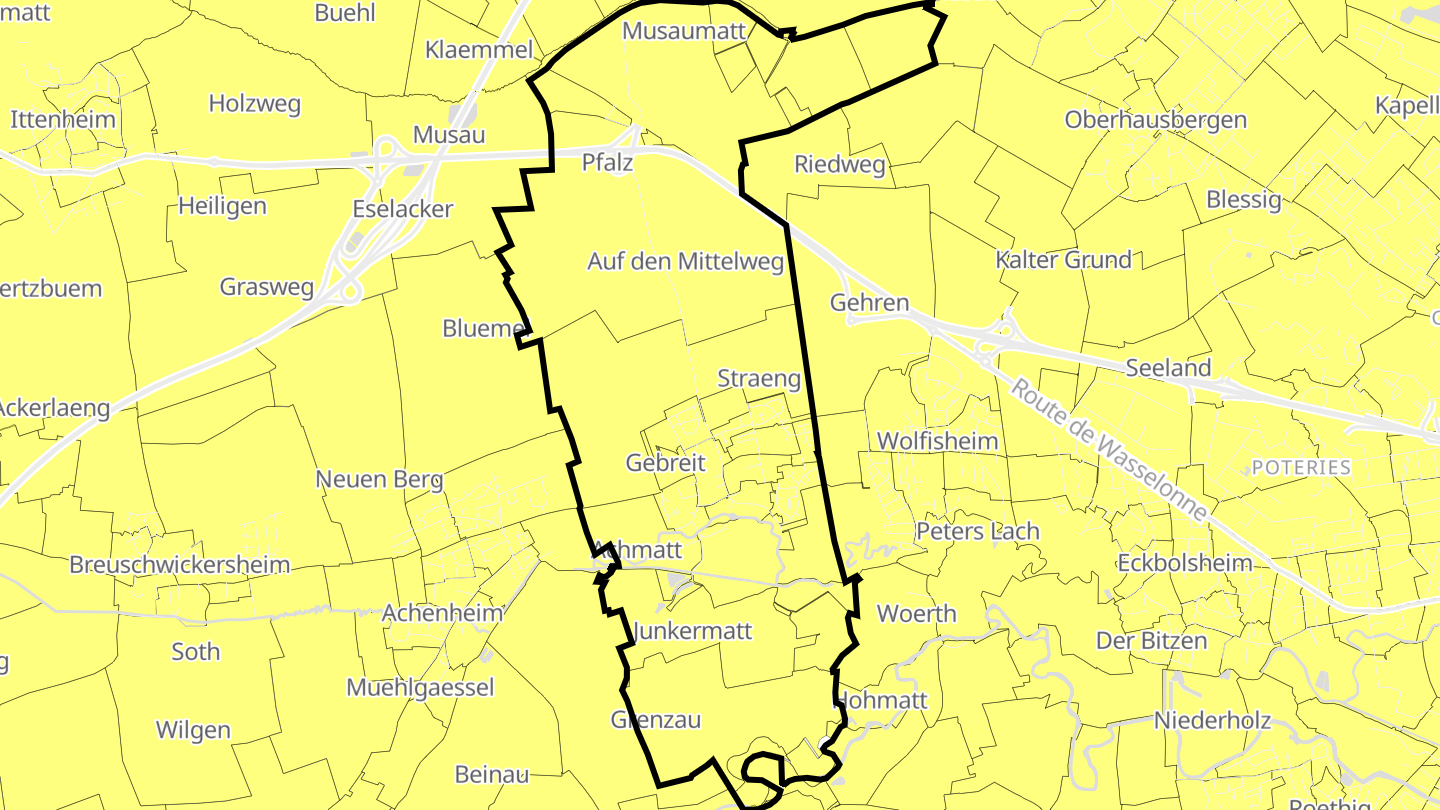 Carte des prix de l'immobilier Oberschaeffolsheim