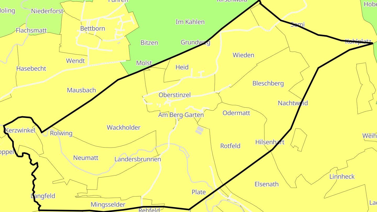Carte des prix de l'immobilier Oberstinzel
