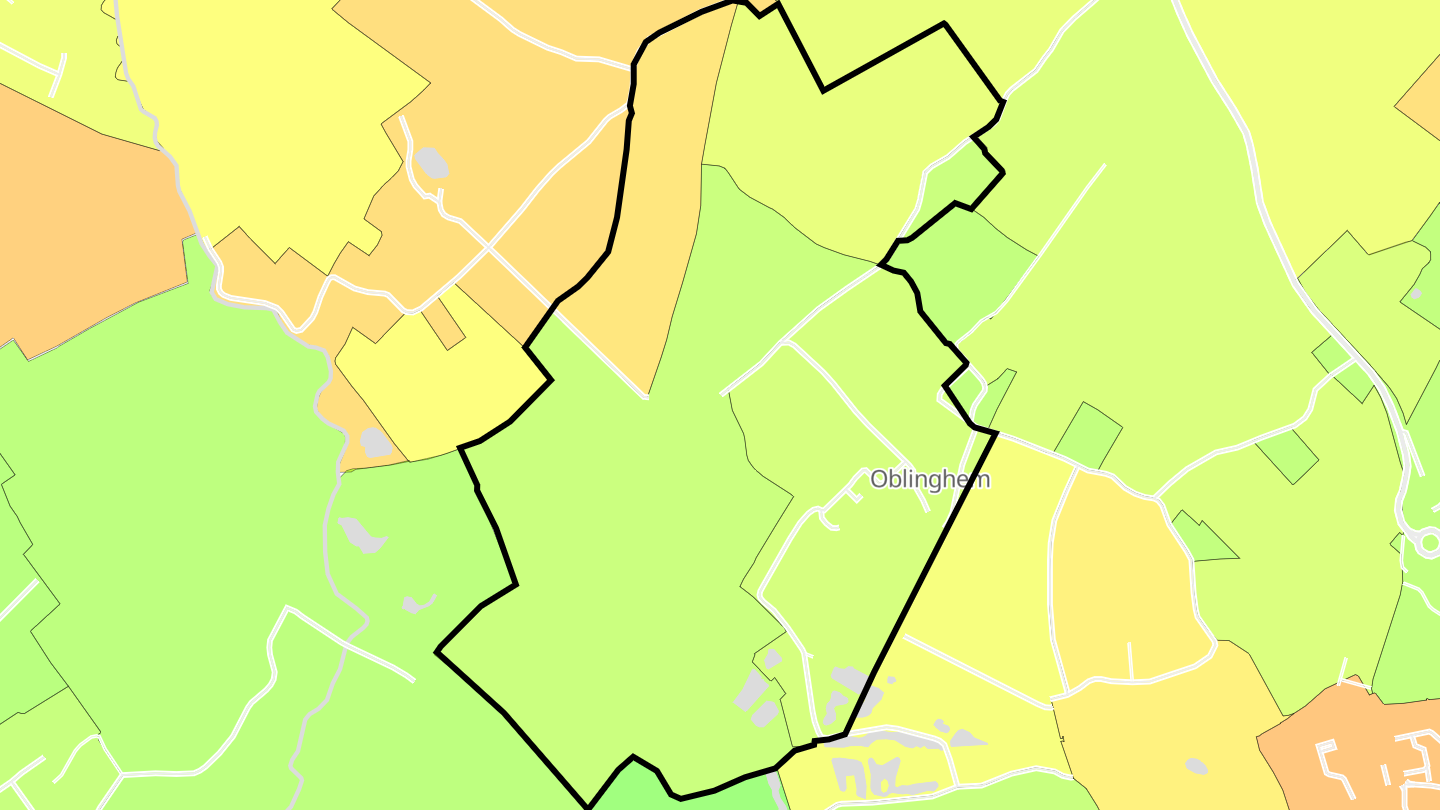 Carte des prix de l'immobilier Oblinghem