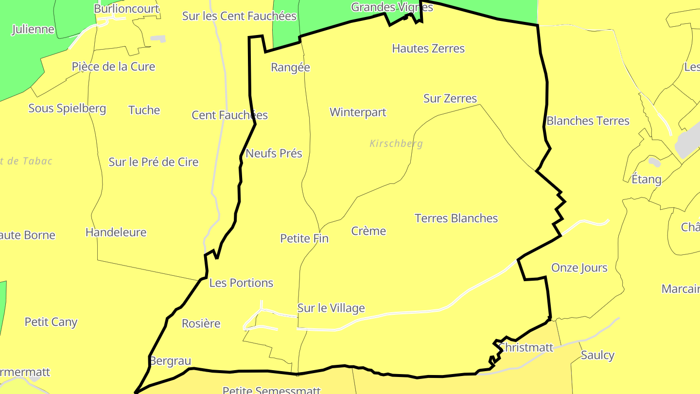 Carte des prix de l'immobilier Obreck