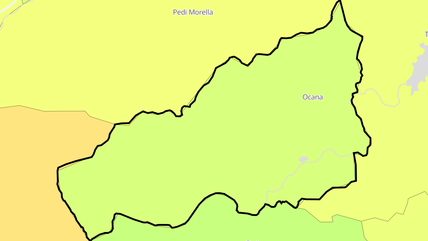Carte des prix de l'immobilier Ocana