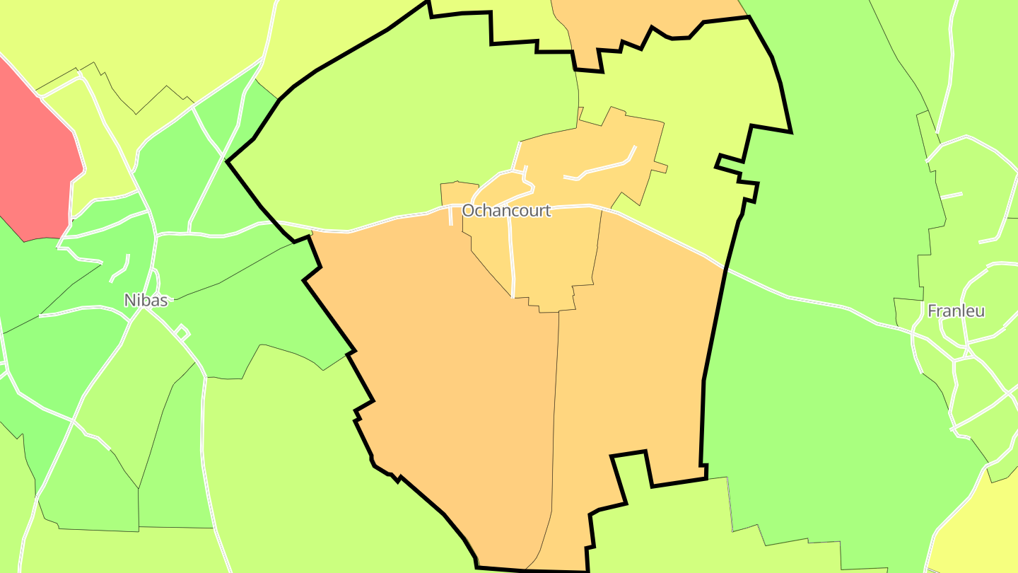 Carte des prix de l'immobilier Ochancourt