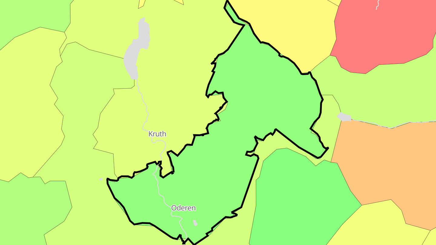 Carte des prix de l'immobilier Oderen