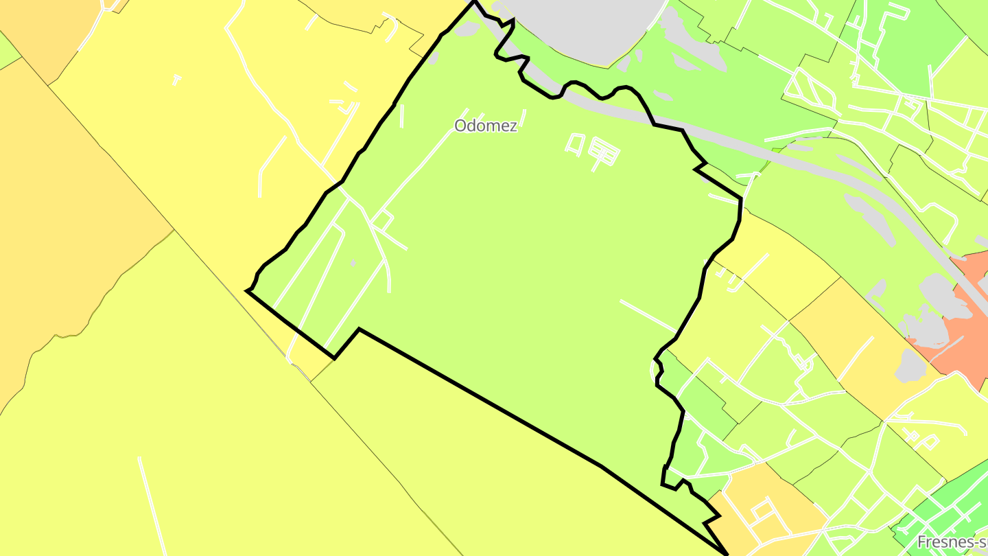 Carte des prix de l'immobilier Odomez