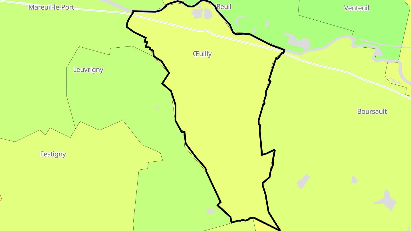 Carte des prix de l'immobilier Œuilly