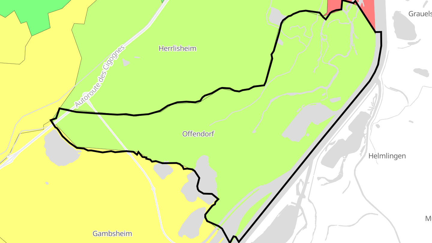 Carte des prix de l'immobilier Offendorf