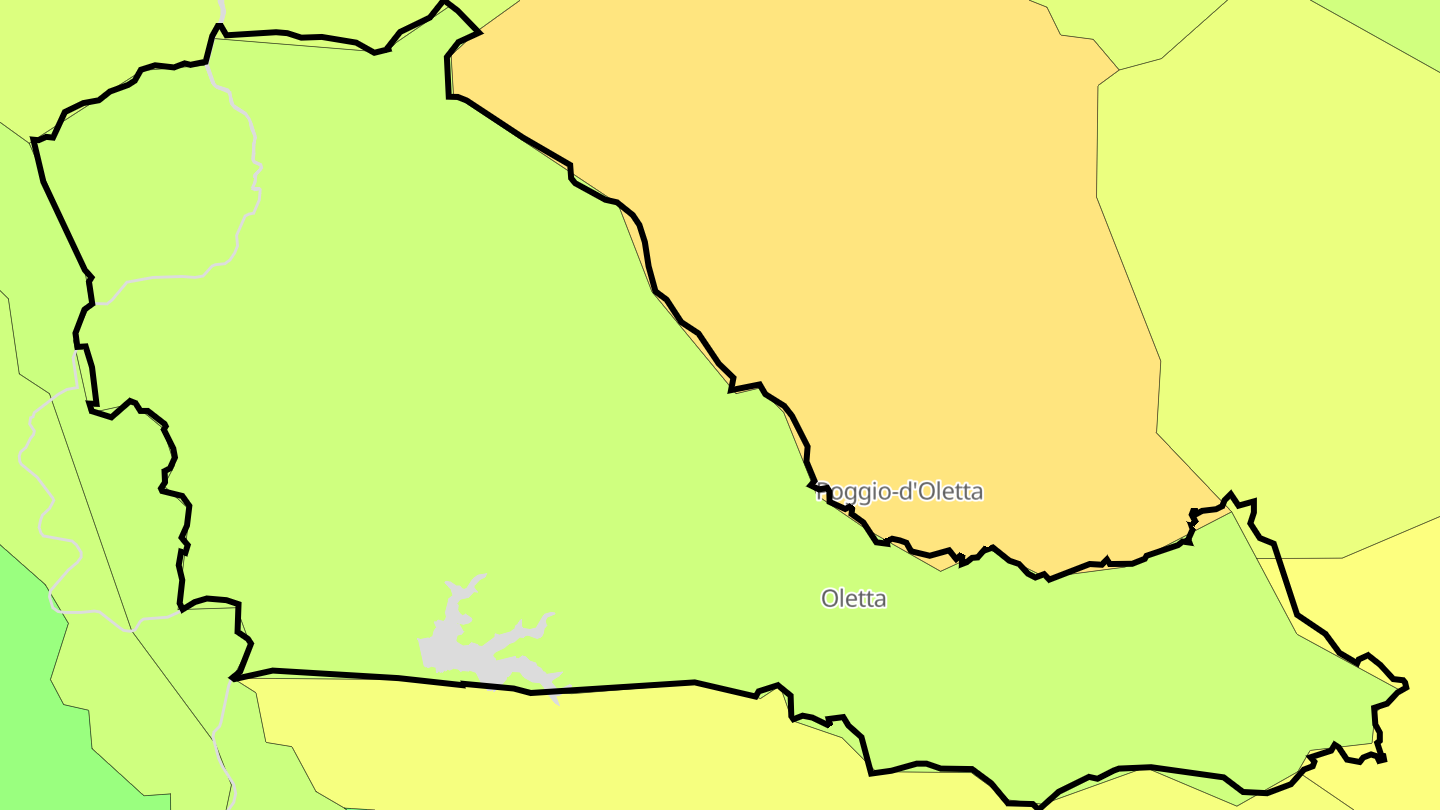 Carte des prix de l'immobilier Oletta