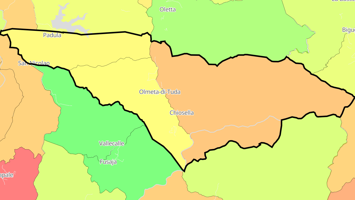 Carte des prix de l'immobilier Olmeta-di-Tuda