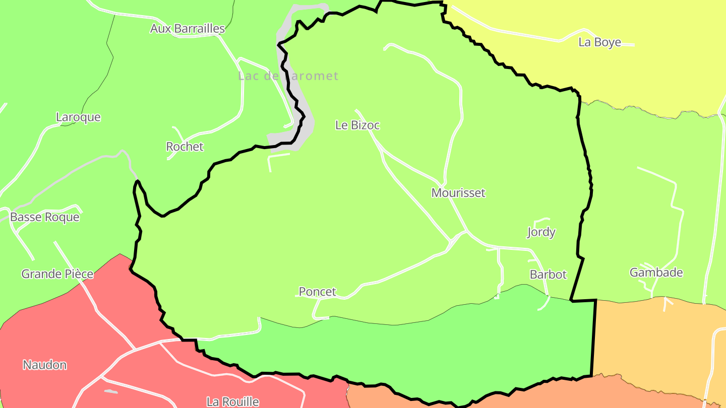 Carte des prix de l'immobilier Omet