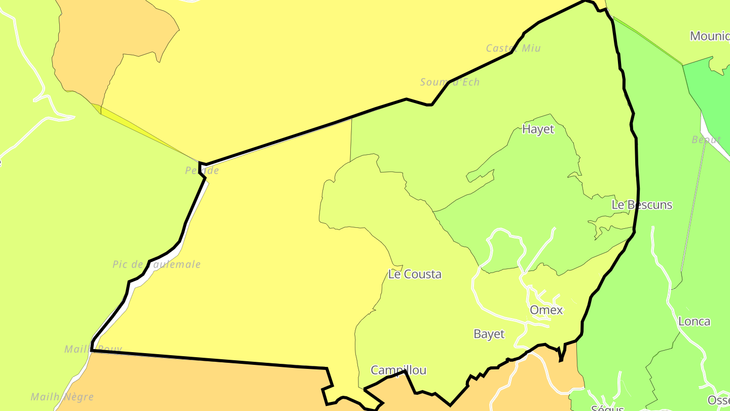 Carte des prix de l'immobilier Omex