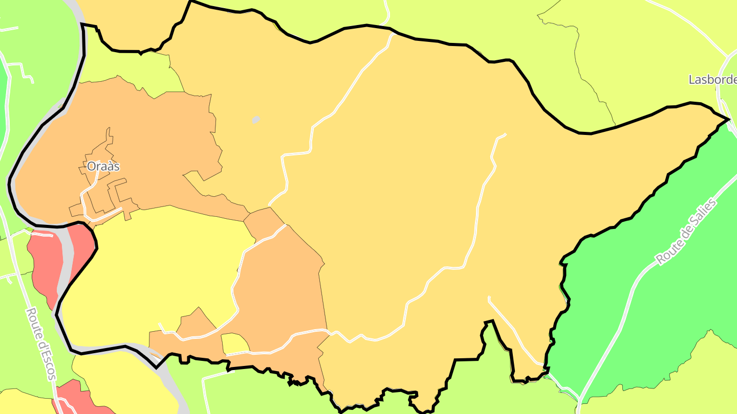 Carte des prix de l'immobilier Oraàs