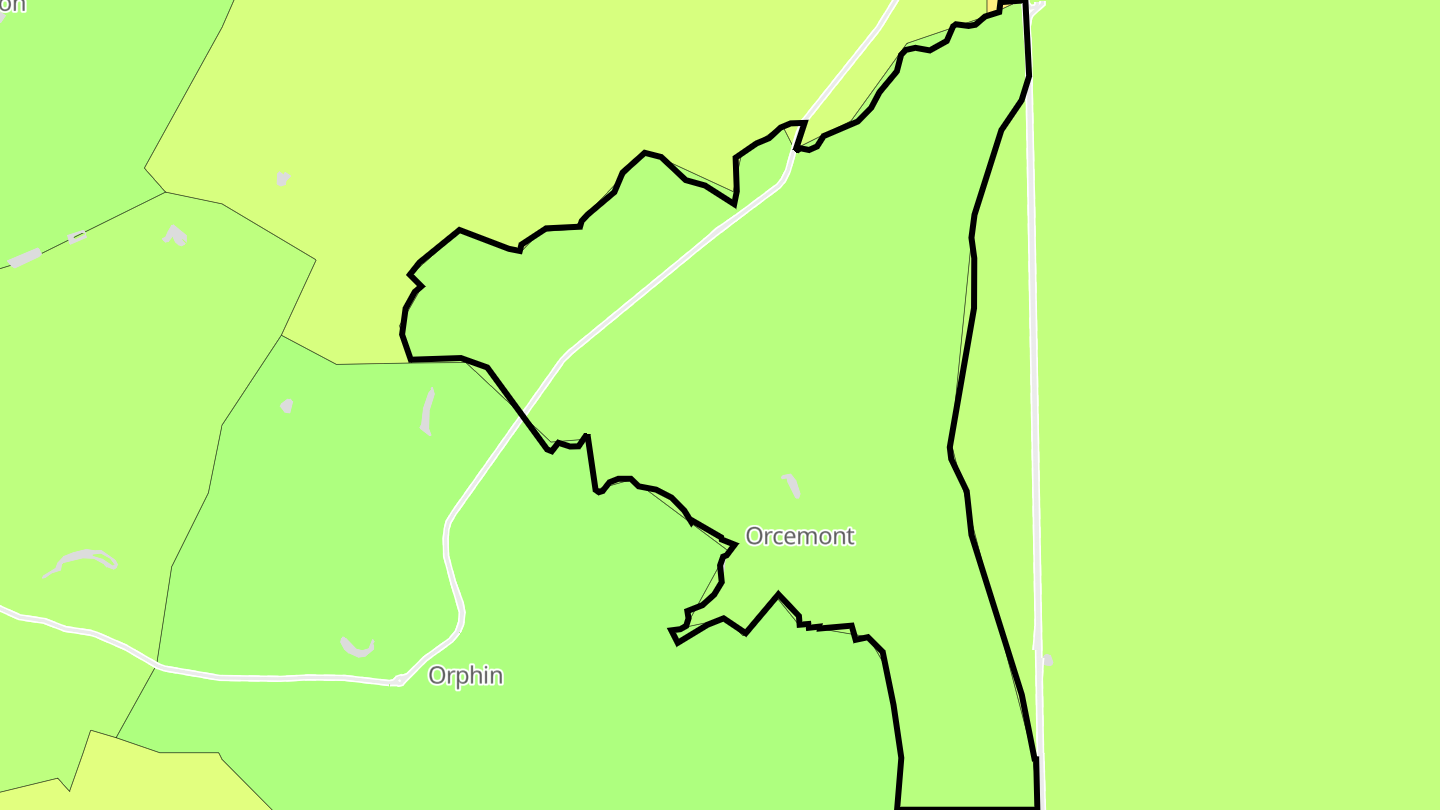 Carte des prix de l'immobilier Orcemont