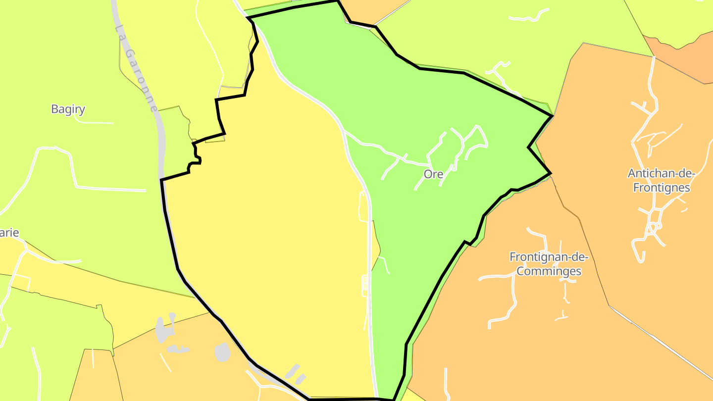 Carte des prix de l'immobilier Ore