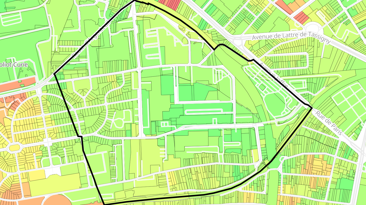 Carte des prix de l'immobilier Orgemont