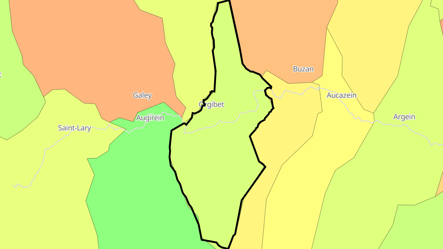 Carte des prix de l'immobilier Orgibet
