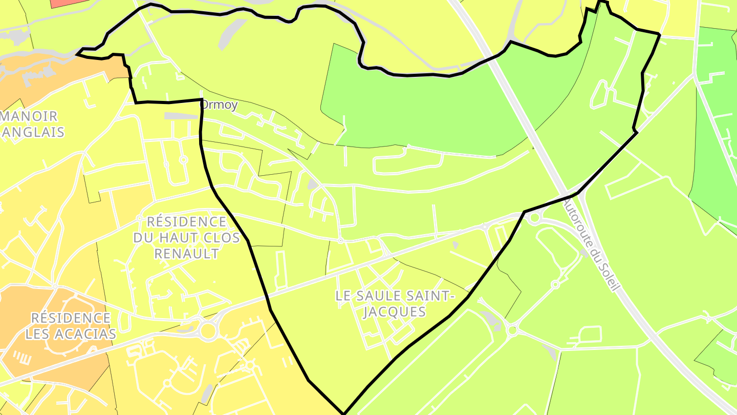 Carte des prix de l'immobilier Ormoy