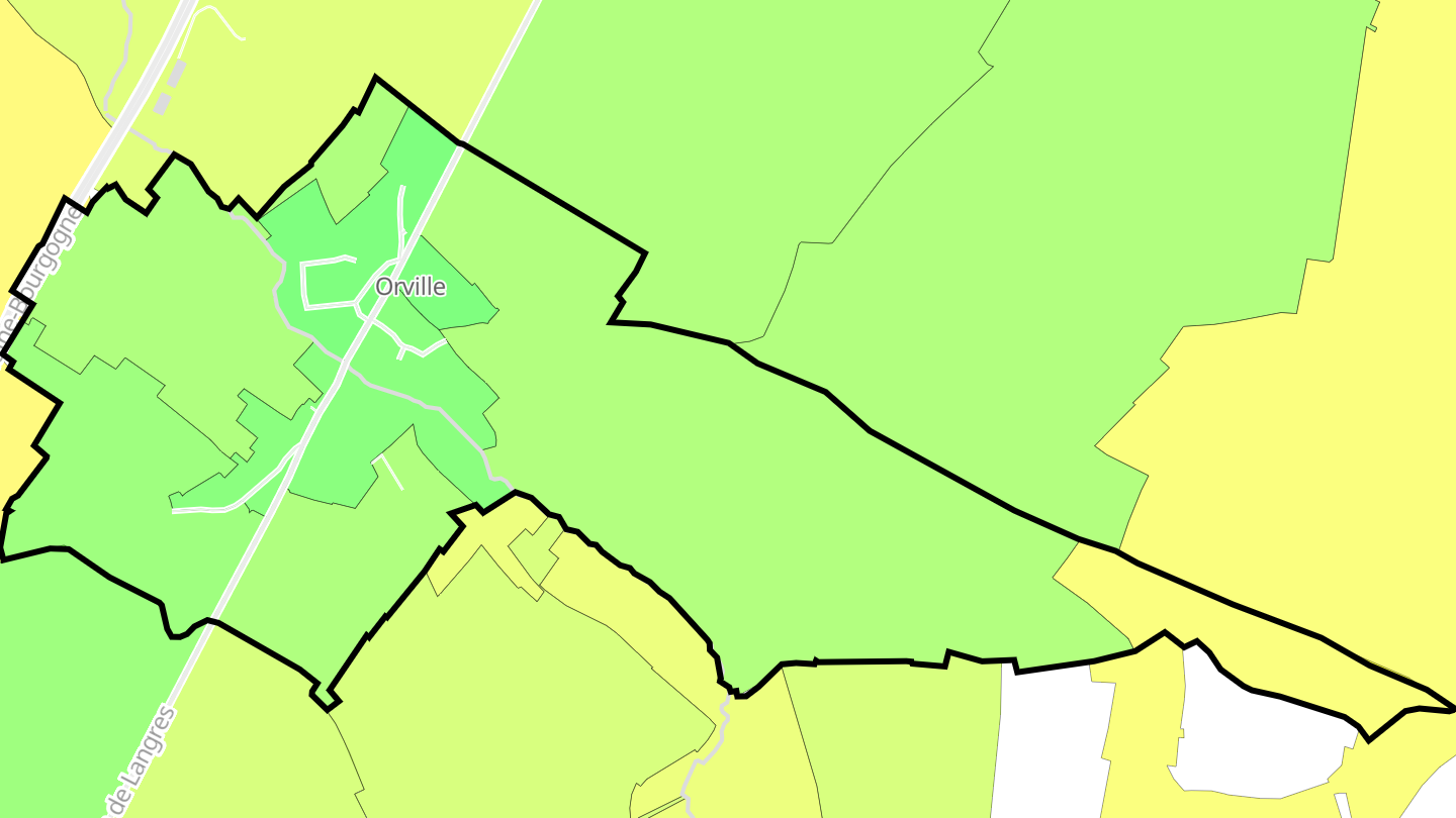 Carte des prix de l'immobilier Orville