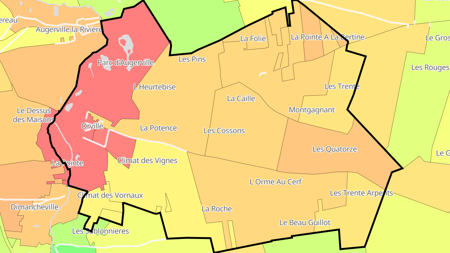 Carte des prix de l'immobilier Orville