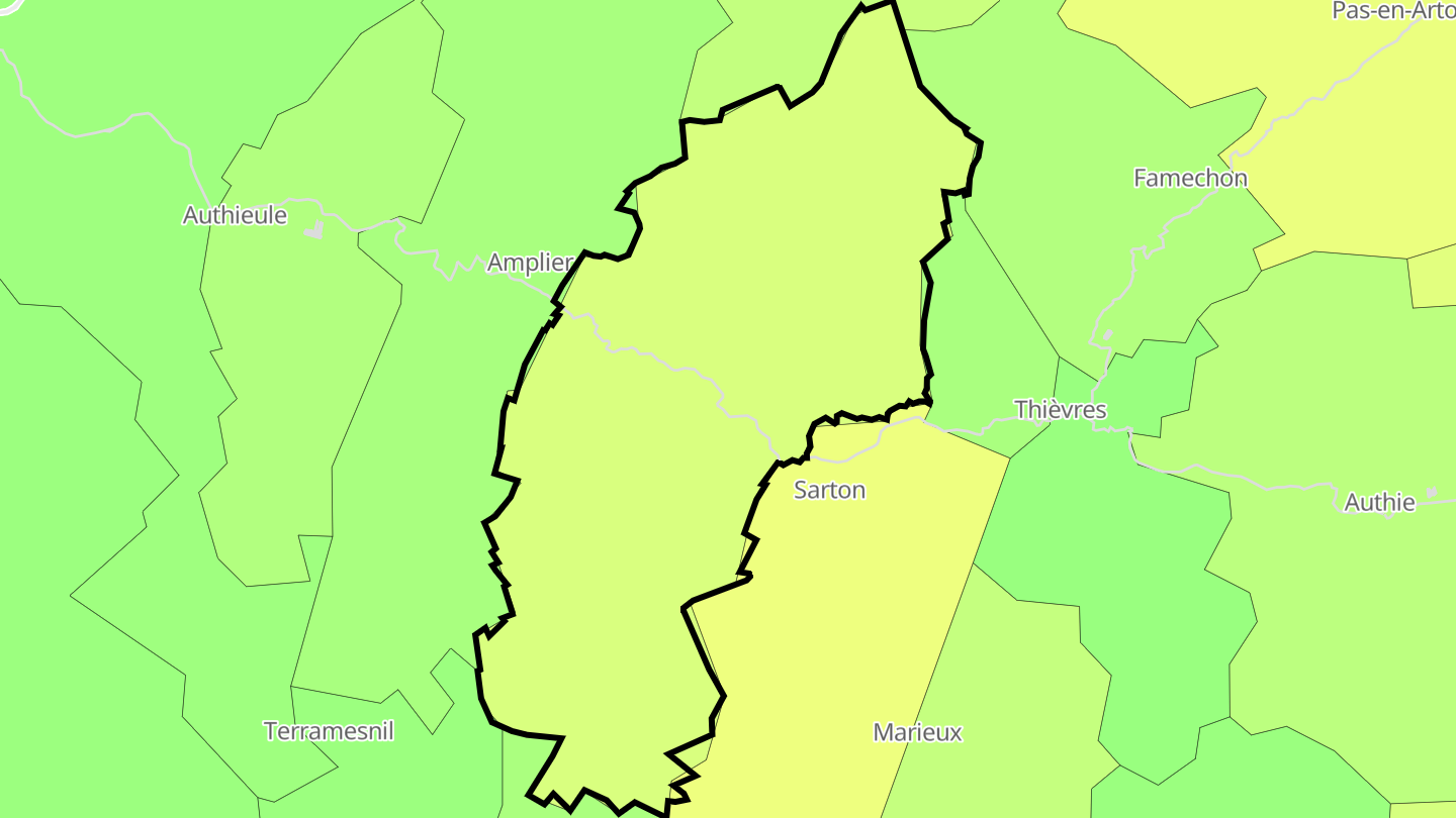 Carte des prix de l'immobilier Orville