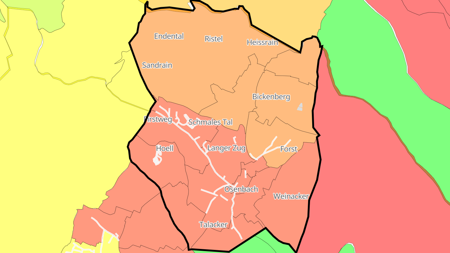 Carte des prix de l'immobilier Osenbach