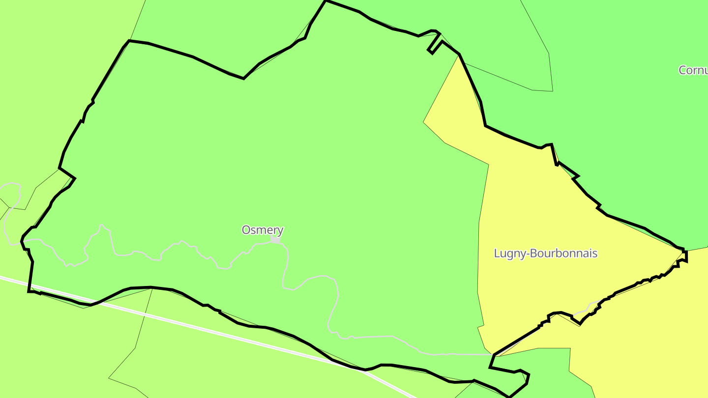 Carte des prix de l'immobilier Osmery