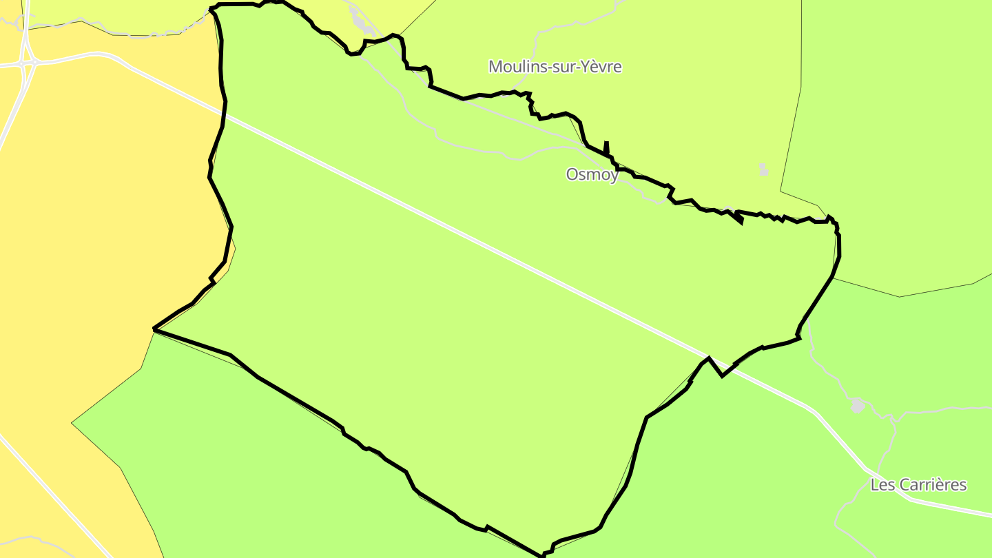 Carte des prix de l'immobilier Osmoy