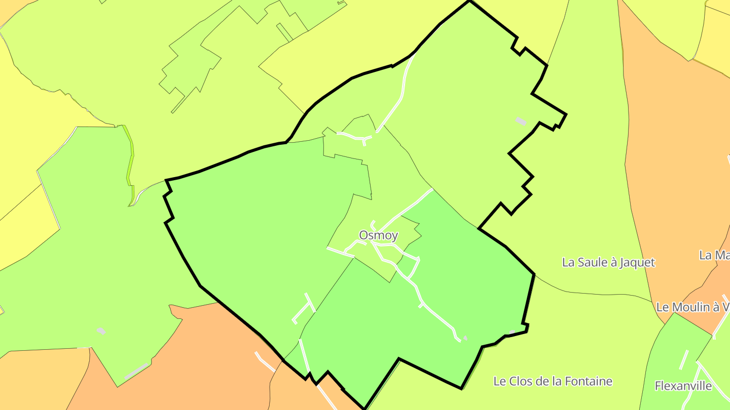 Carte des prix de l'immobilier Osmoy