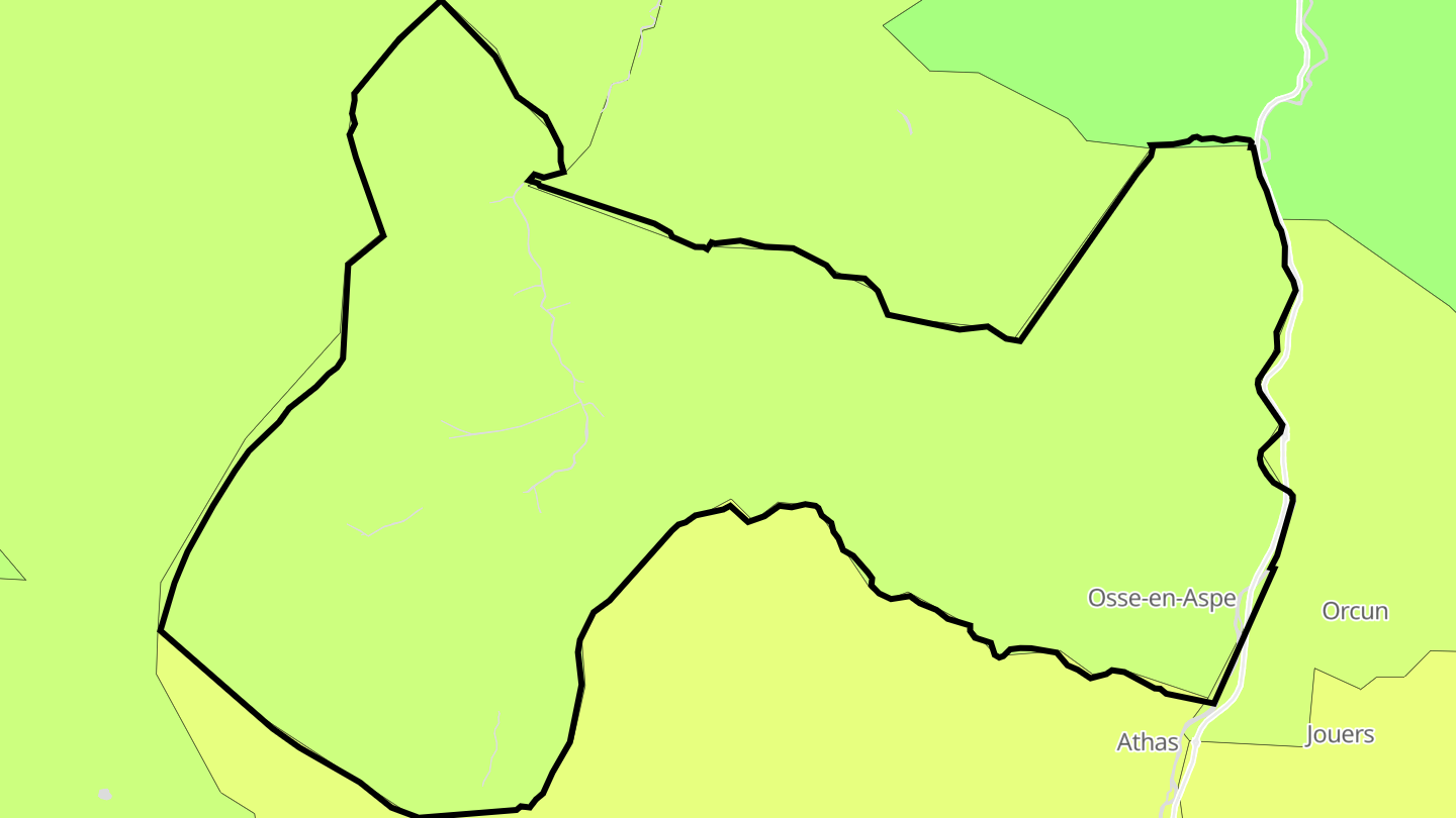Carte des prix de l'immobilier Osse-en-Aspe