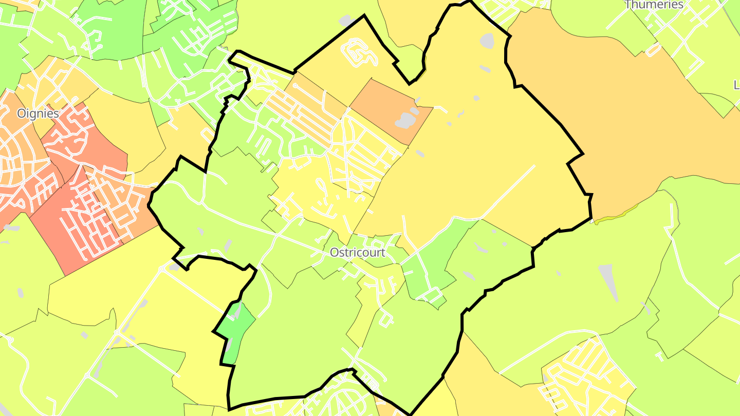 Carte des prix de l'immobilier Ostricourt