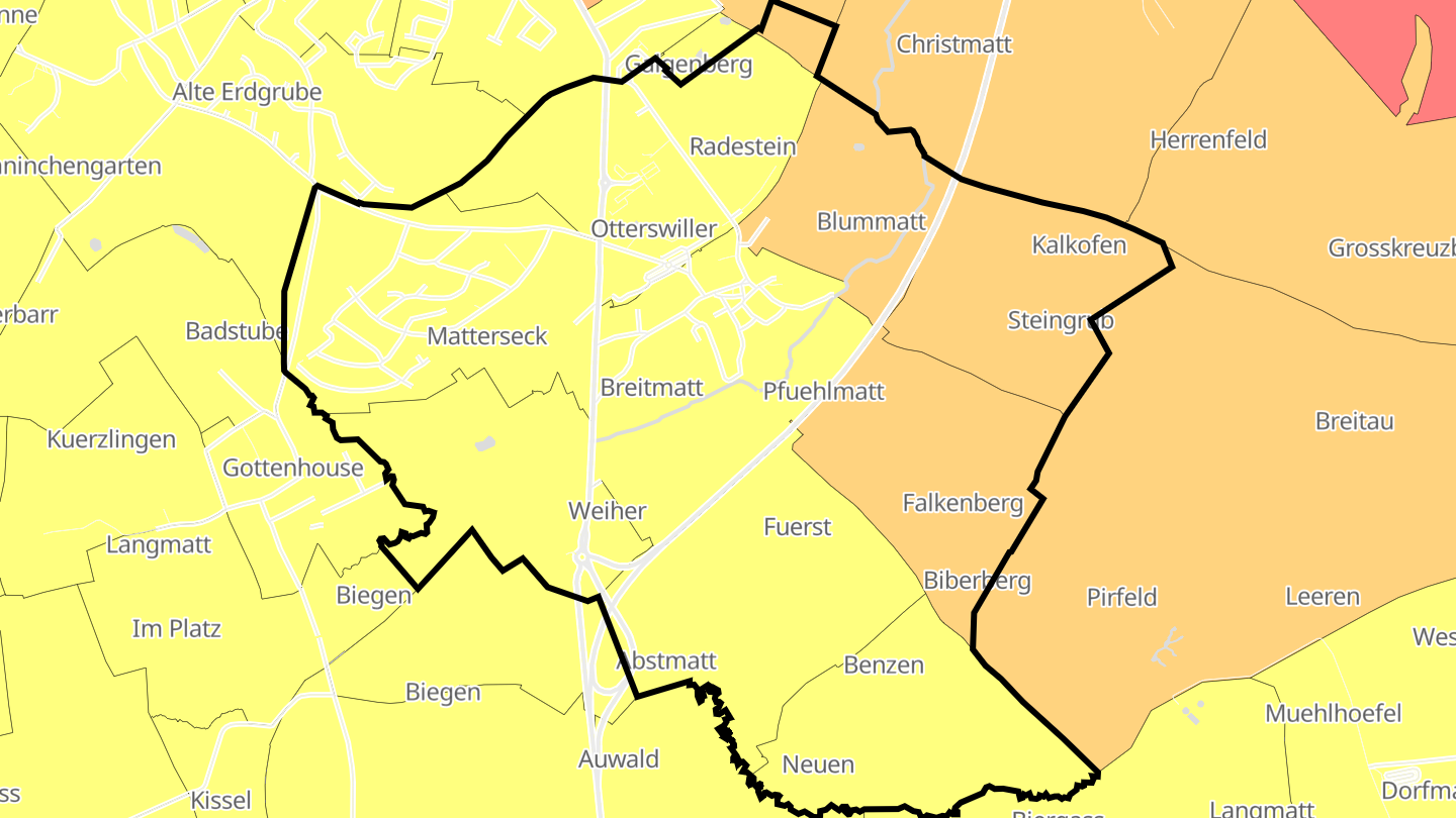 Carte des prix de l'immobilier Otterswiller