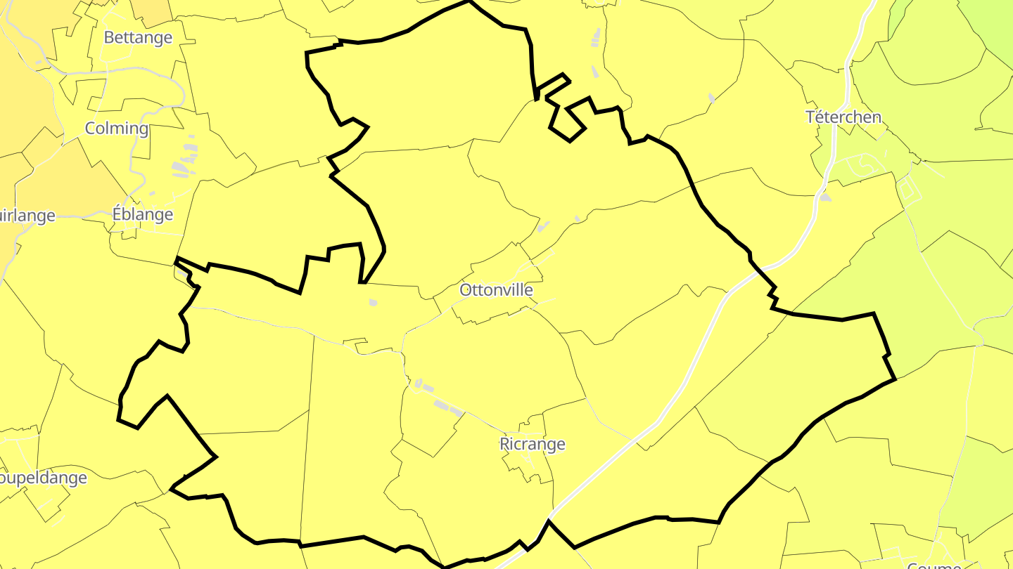 Carte des prix de l'immobilier Ottonville