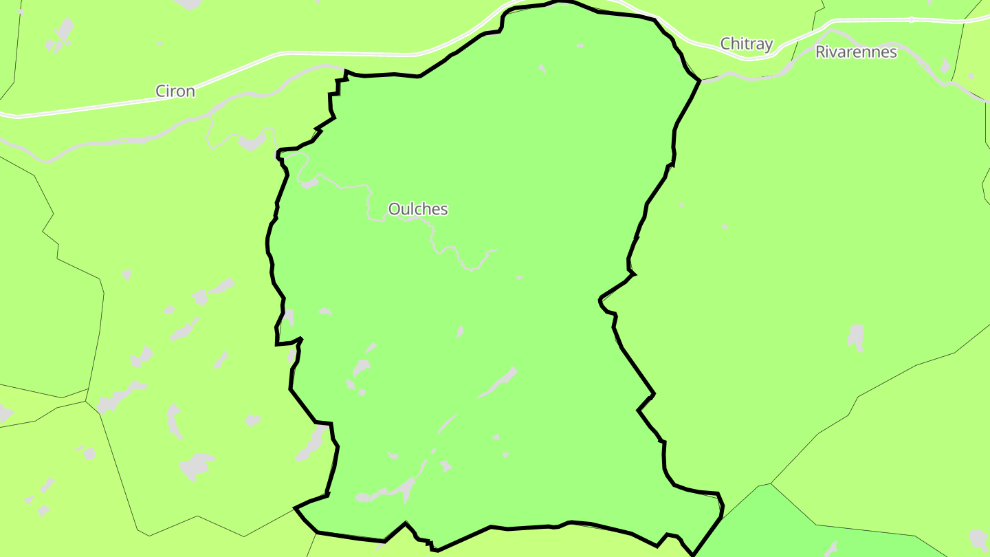 Carte des prix de l'immobilier Oulches