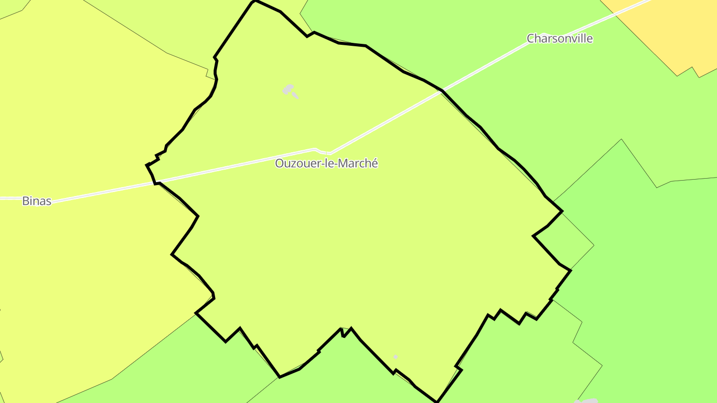 Carte des prix de l'immobilier Ouzouer-le-Marché