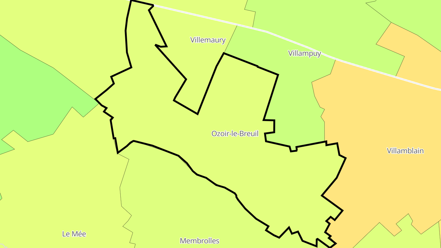 Carte des prix de l'immobilier Ozoir-le-Breuil