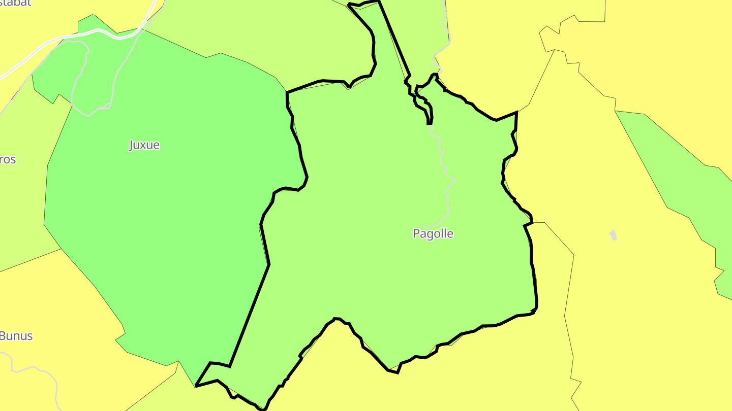 Carte des prix de l'immobilier Pagolle