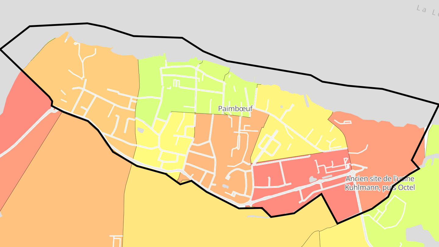Carte des prix de l'immobilier Paimbœuf