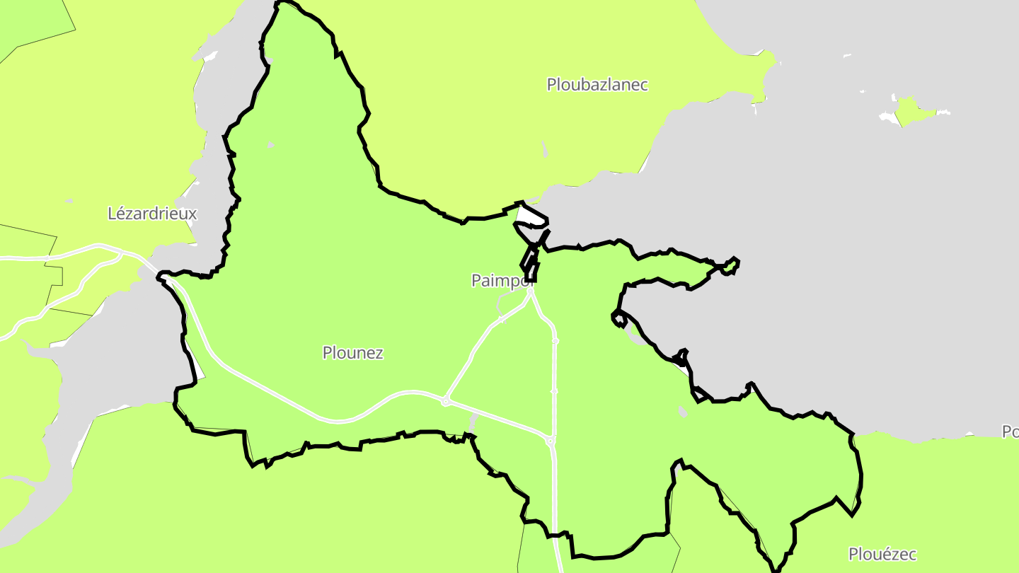 Carte des prix de l'immobilier Paimpol