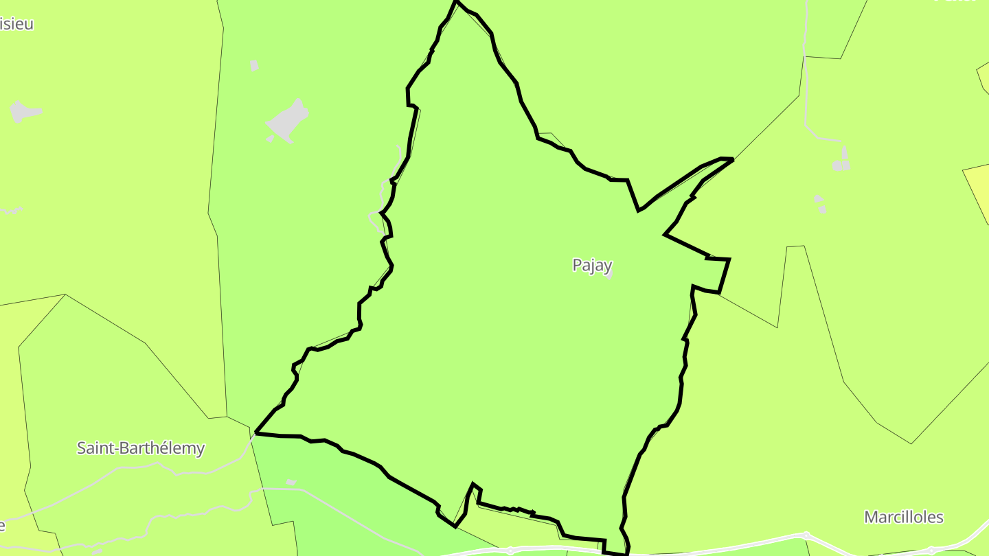 Carte des prix de l'immobilier Pajay