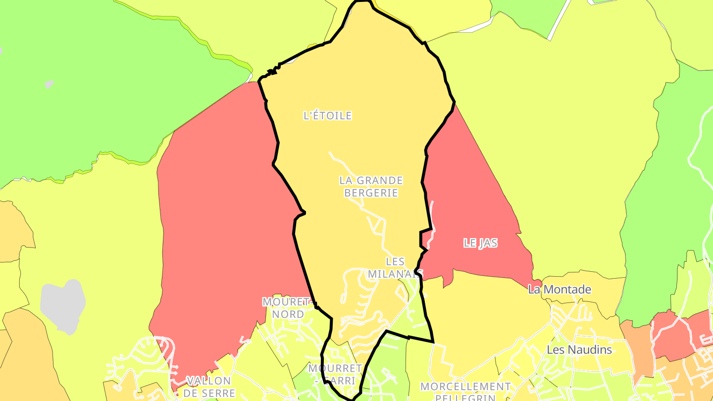 Carte des prix de l'immobilier Palama