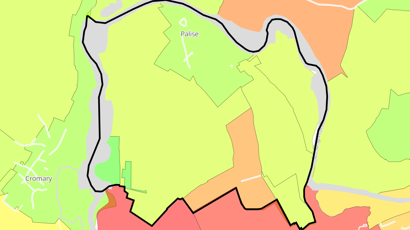 Carte des prix de l'immobilier Palise