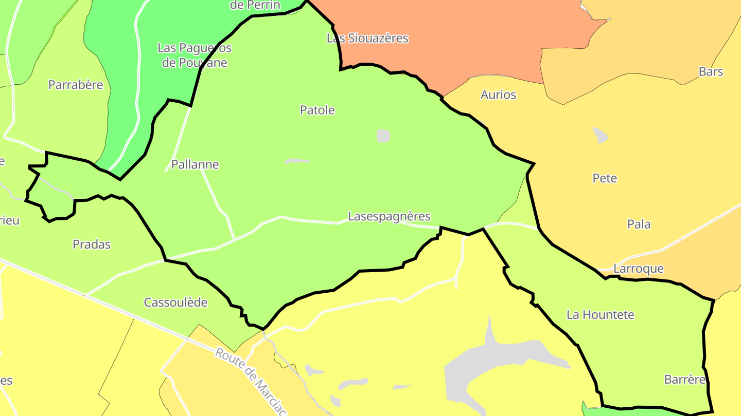 Carte des prix de l'immobilier Pallanne
