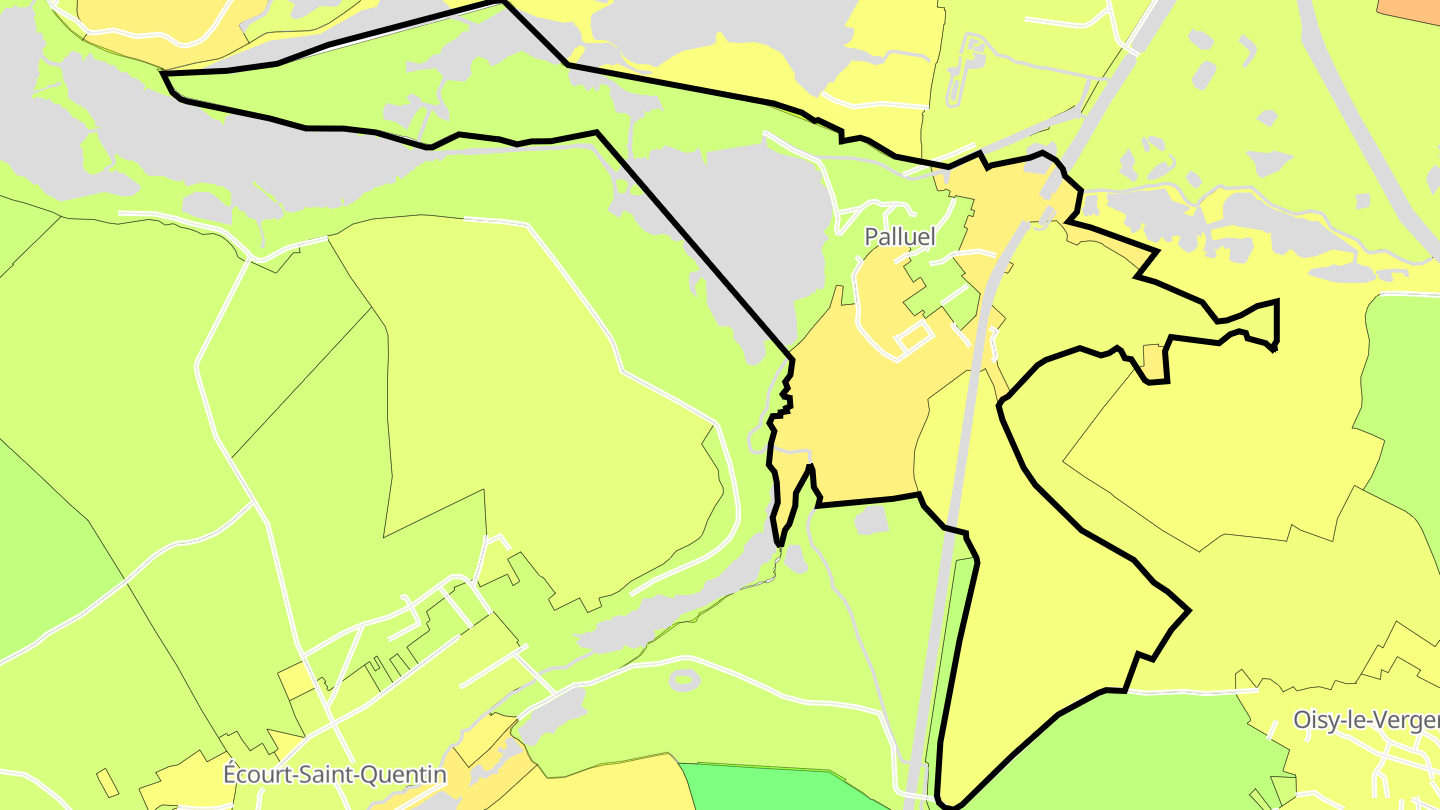 Carte des prix de l'immobilier Palluel