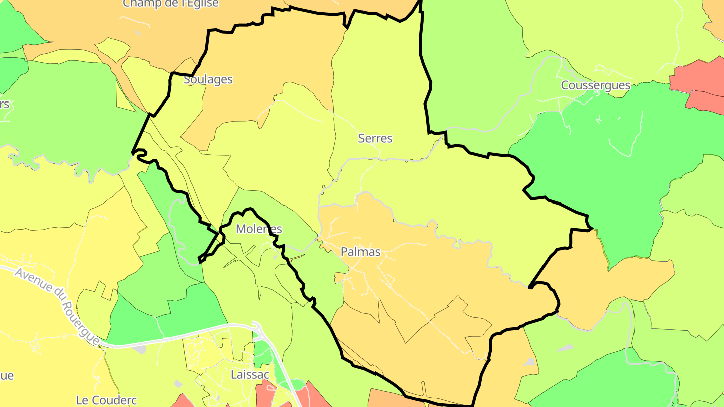 Carte des prix de l'immobilier Palmas