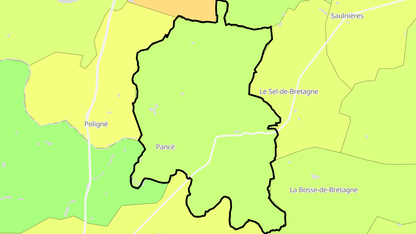 Carte des prix de l'immobilier Pancé