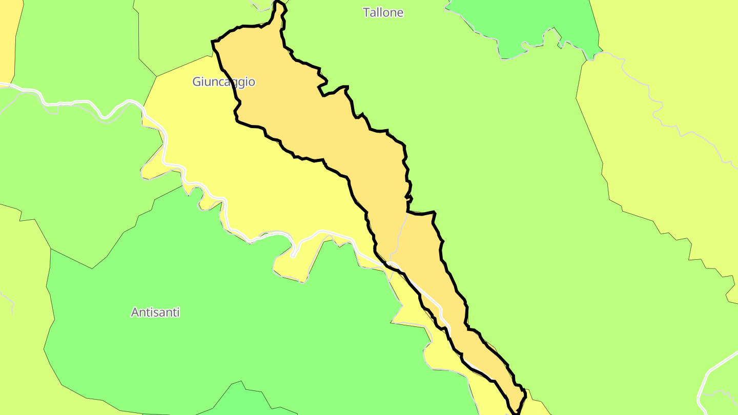 Carte des prix de l'immobilier Pancheraccia