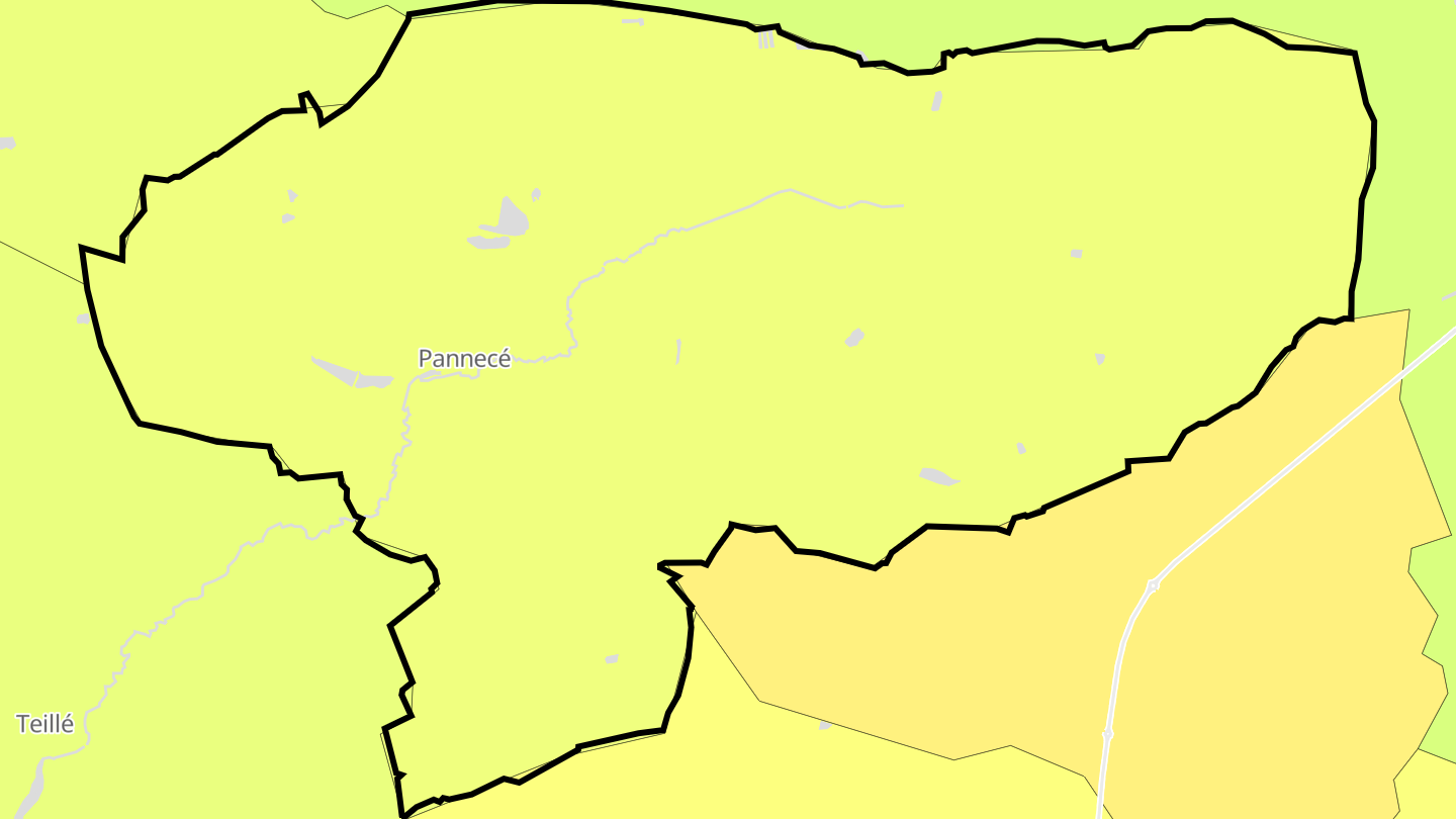 Carte des prix de l'immobilier Pannecé