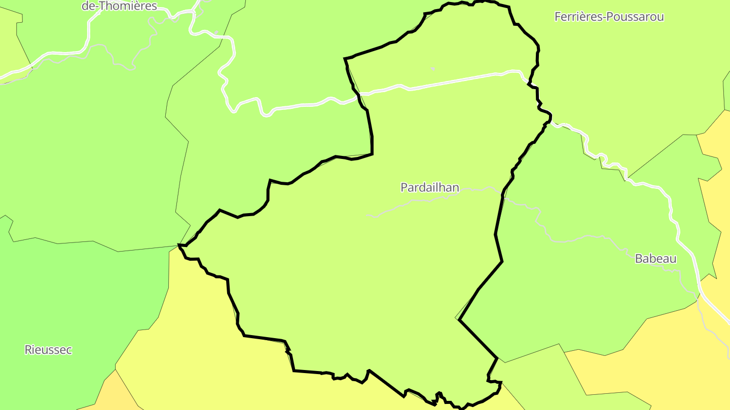 Carte des prix de l'immobilier Pardailhan